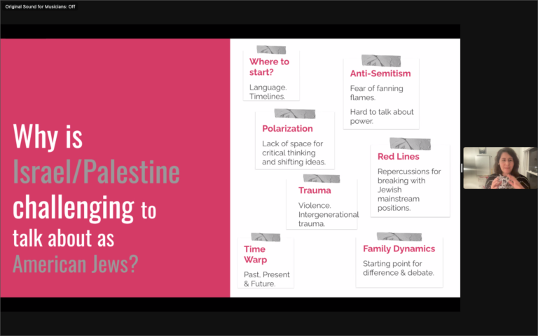 Making Space to Talk about Israel-Palestine